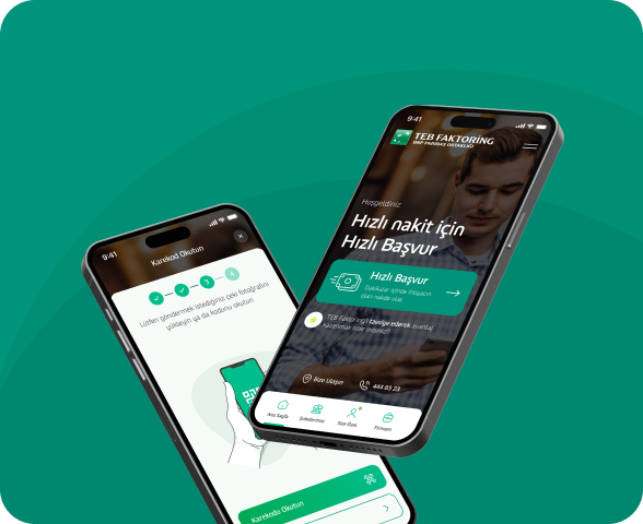 TEB Faktoring Mobile Application Image
